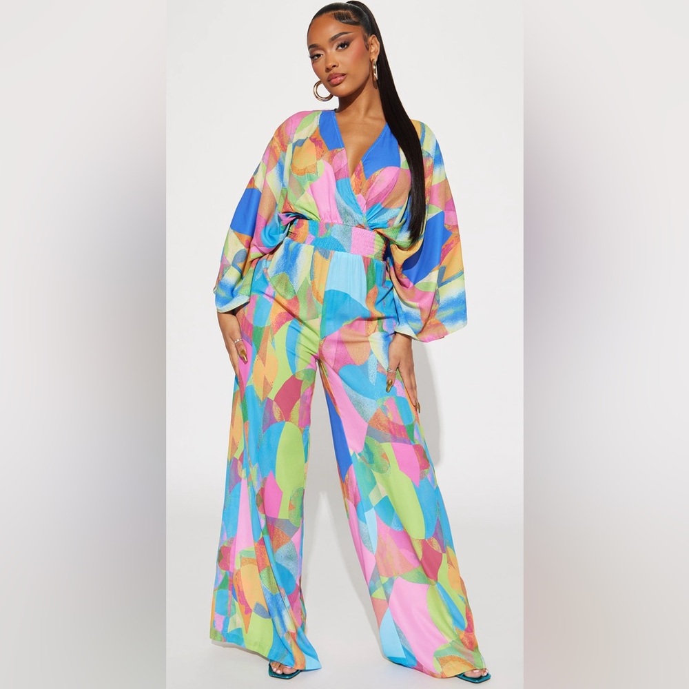 Fashion Nova Multicolor Jumpsuit